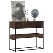 Konzolni stol boja hrasta 90x35x80 cm konstruirano drvo