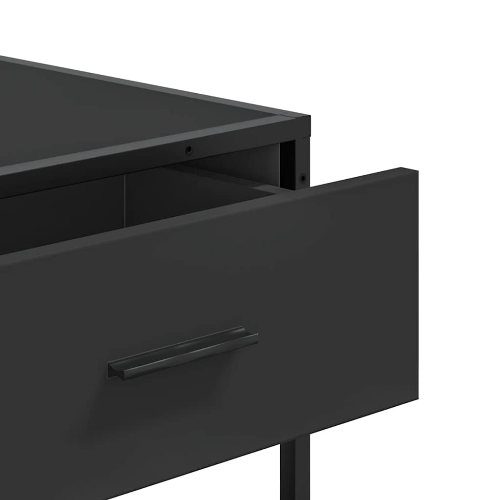 konzolni stol crni 90x35x80 cm konstruirano drvo