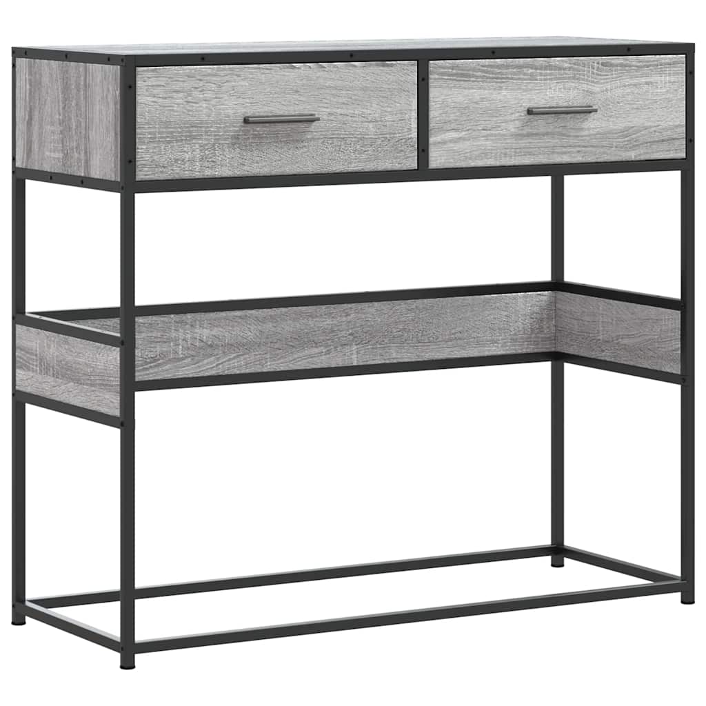 Konzolni stol boja hrasta 90x35x80 cm konstruirano drvo