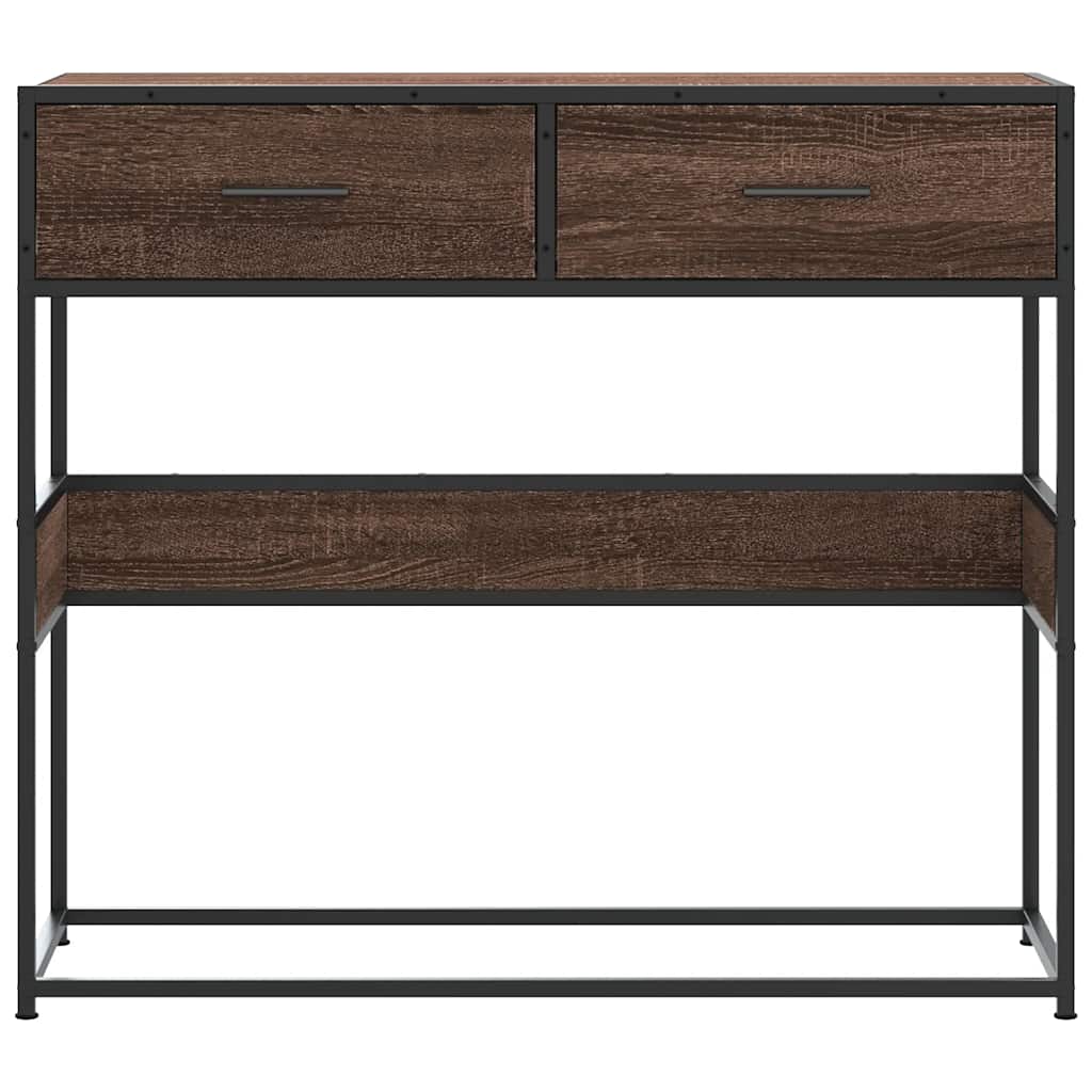 Konzolni stol boja hrasta 90x35x80 cm konstruirano drvo