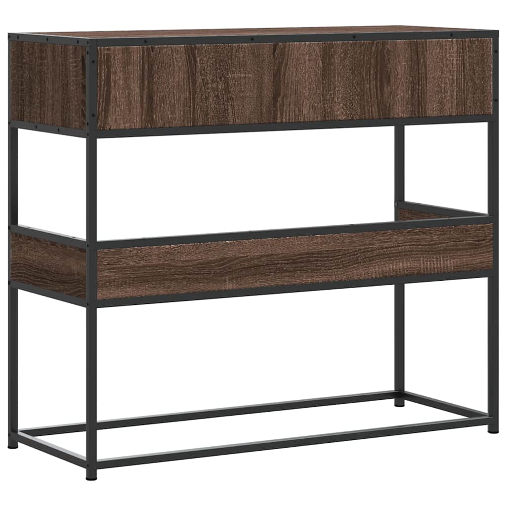 Konzolni stol boja hrasta 90x35x80 cm konstruirano drvo