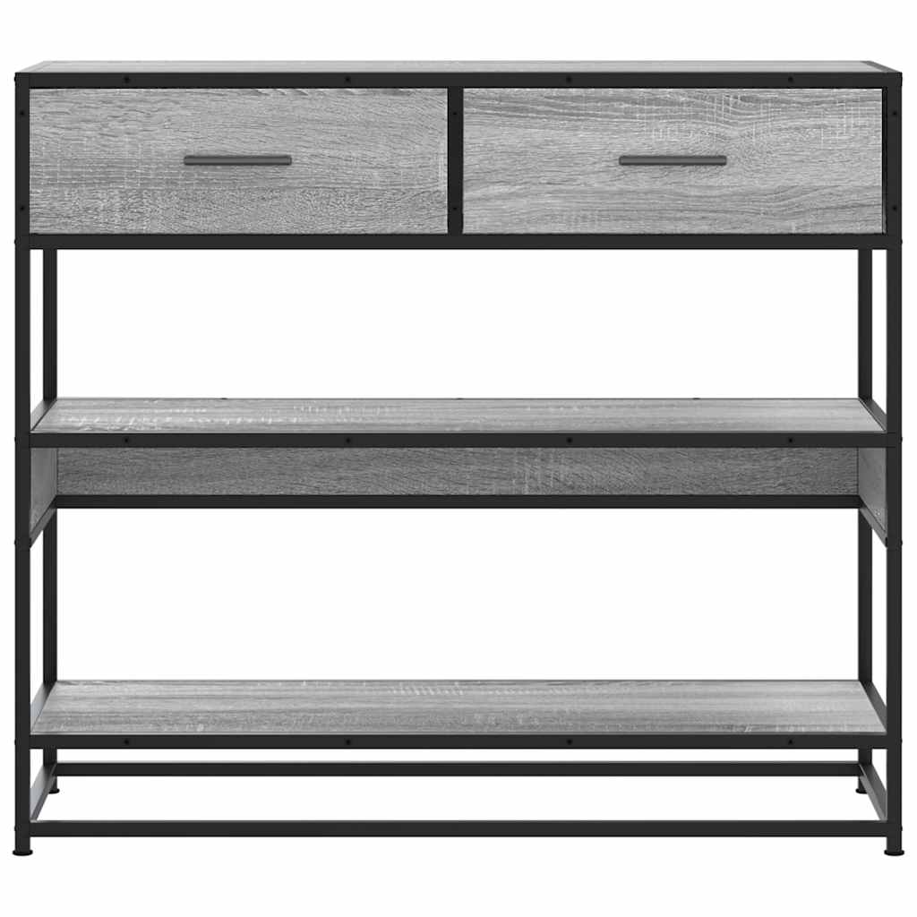 Konzolni stol boja hrasta 90x35x80 cm konstruirano drvo