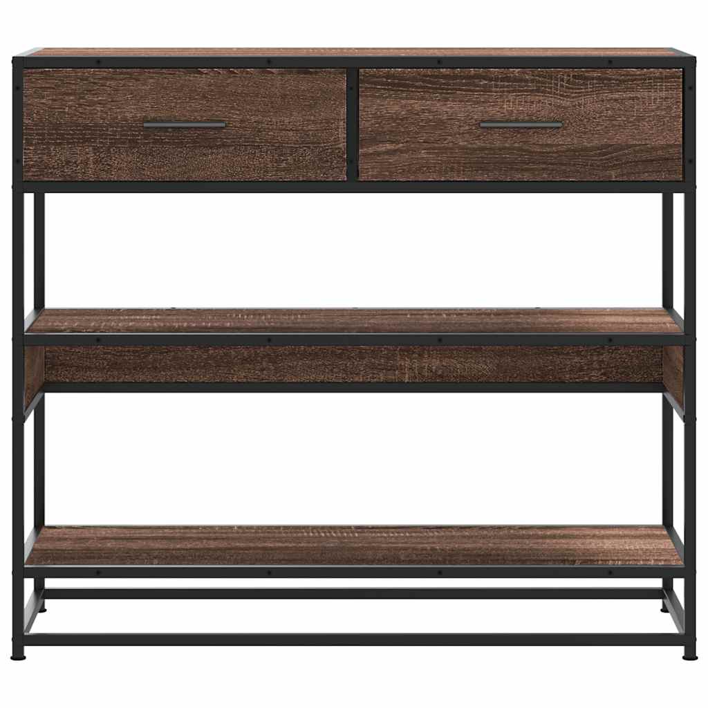 Konzolni stol boja hrasta 90x35x80 cm konstruirano drvo