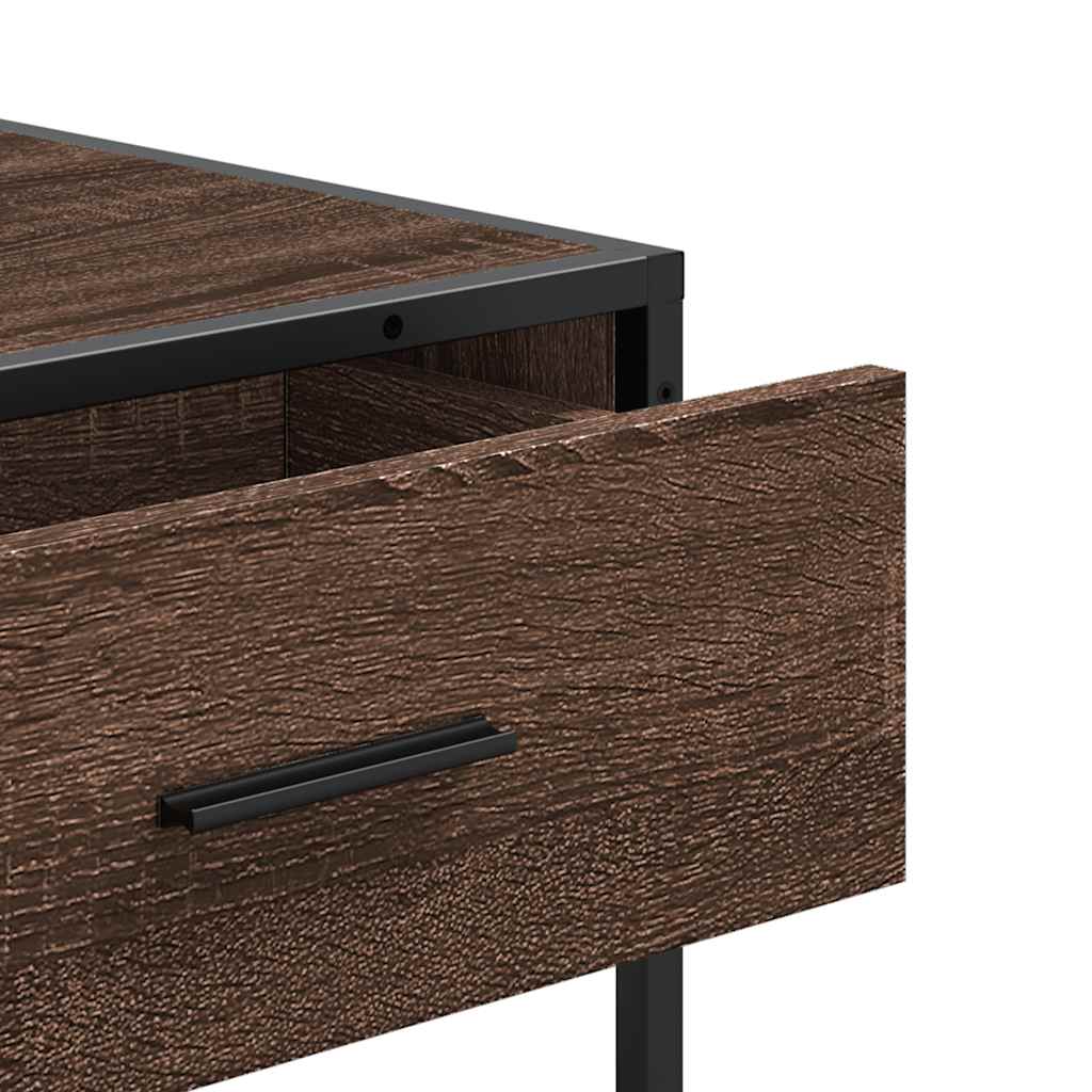 Konzolni stol boja hrasta 90x35x80 cm konstruirano drvo