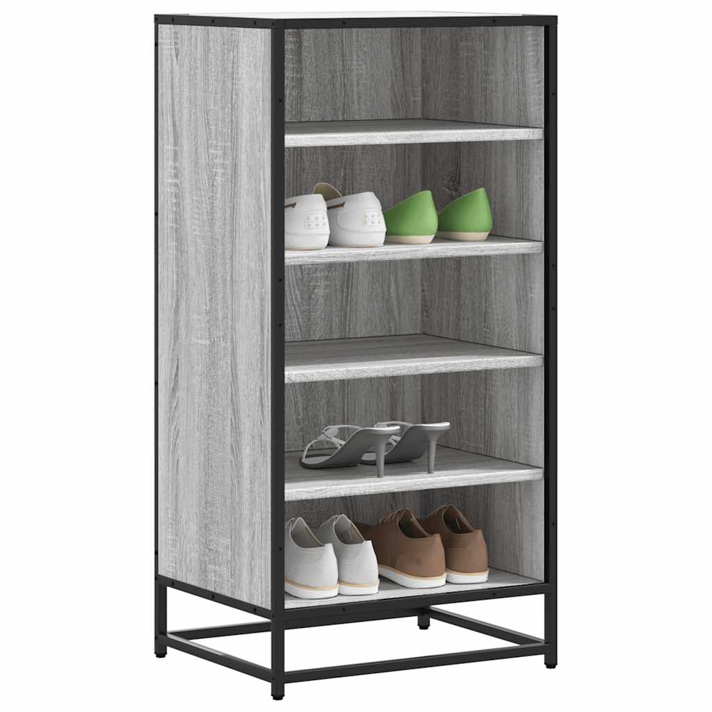 Stalak za cipele boja hrasta 48x38x97,5 cm konstruirano drvo