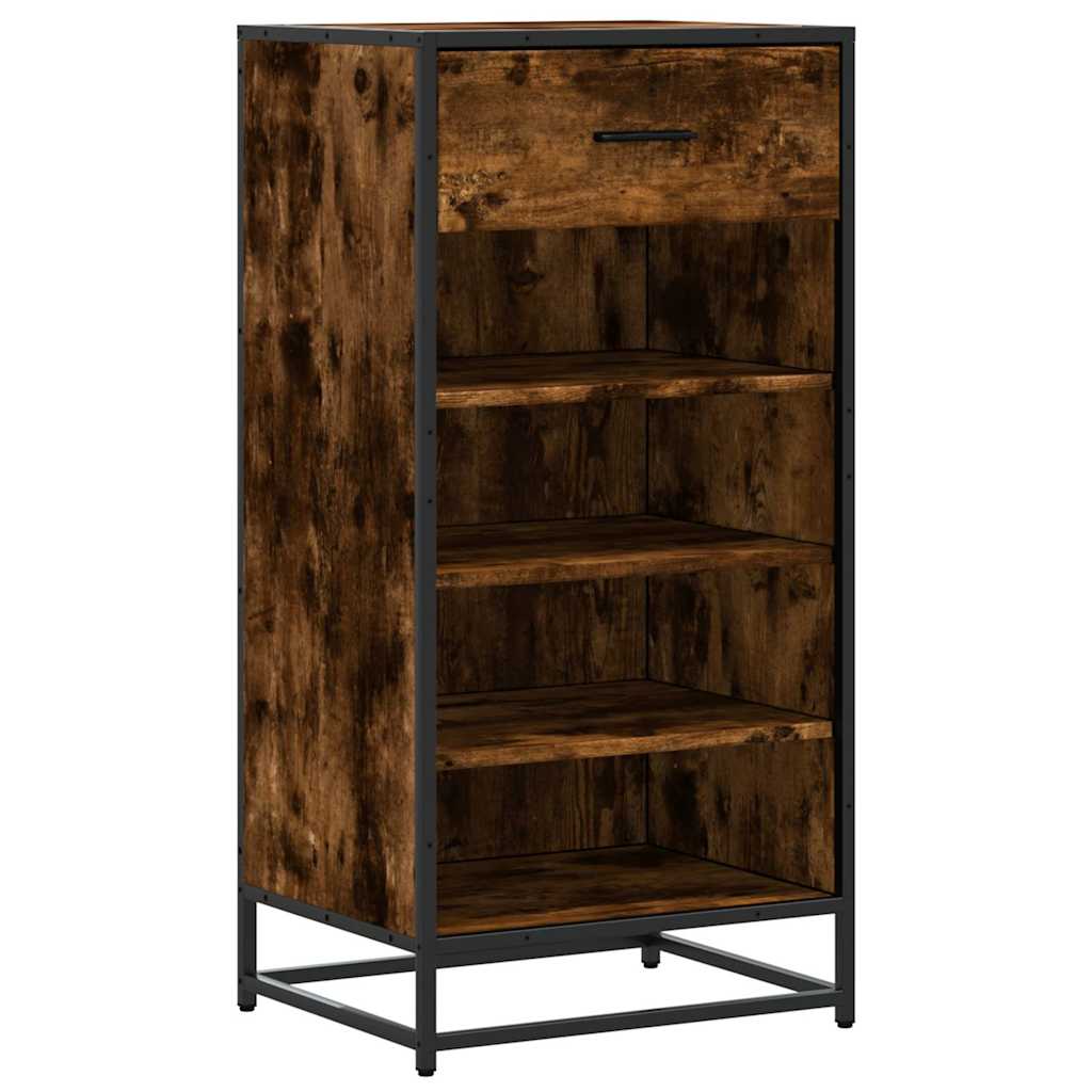 Stalak za cipele boja hrasta 48x38x97,5 cm konstruirano drvo