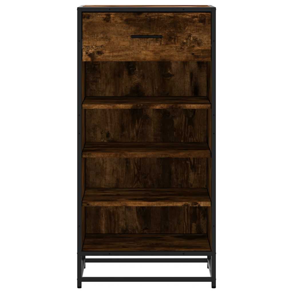 Stalak za cipele boja hrasta 48x38x97,5 cm konstruirano drvo