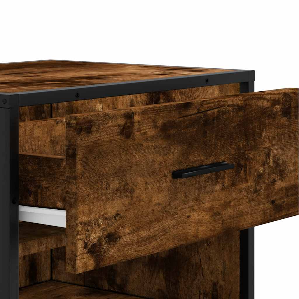 Stalak za cipele boja hrasta 48x38x97,5 cm konstruirano drvo