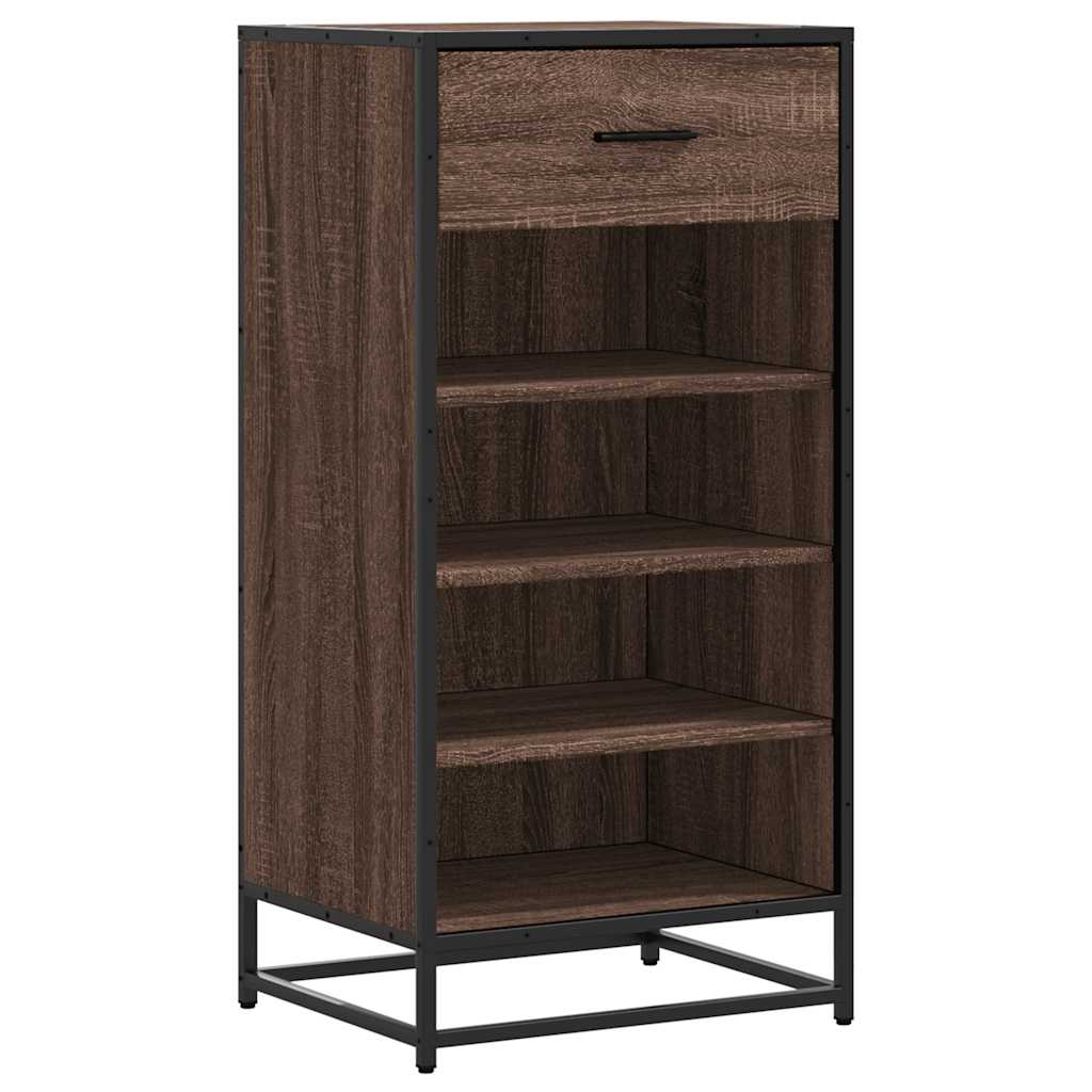 Stalak za cipele boja hrasta 48x38x97,5 cm konstruirano drvo