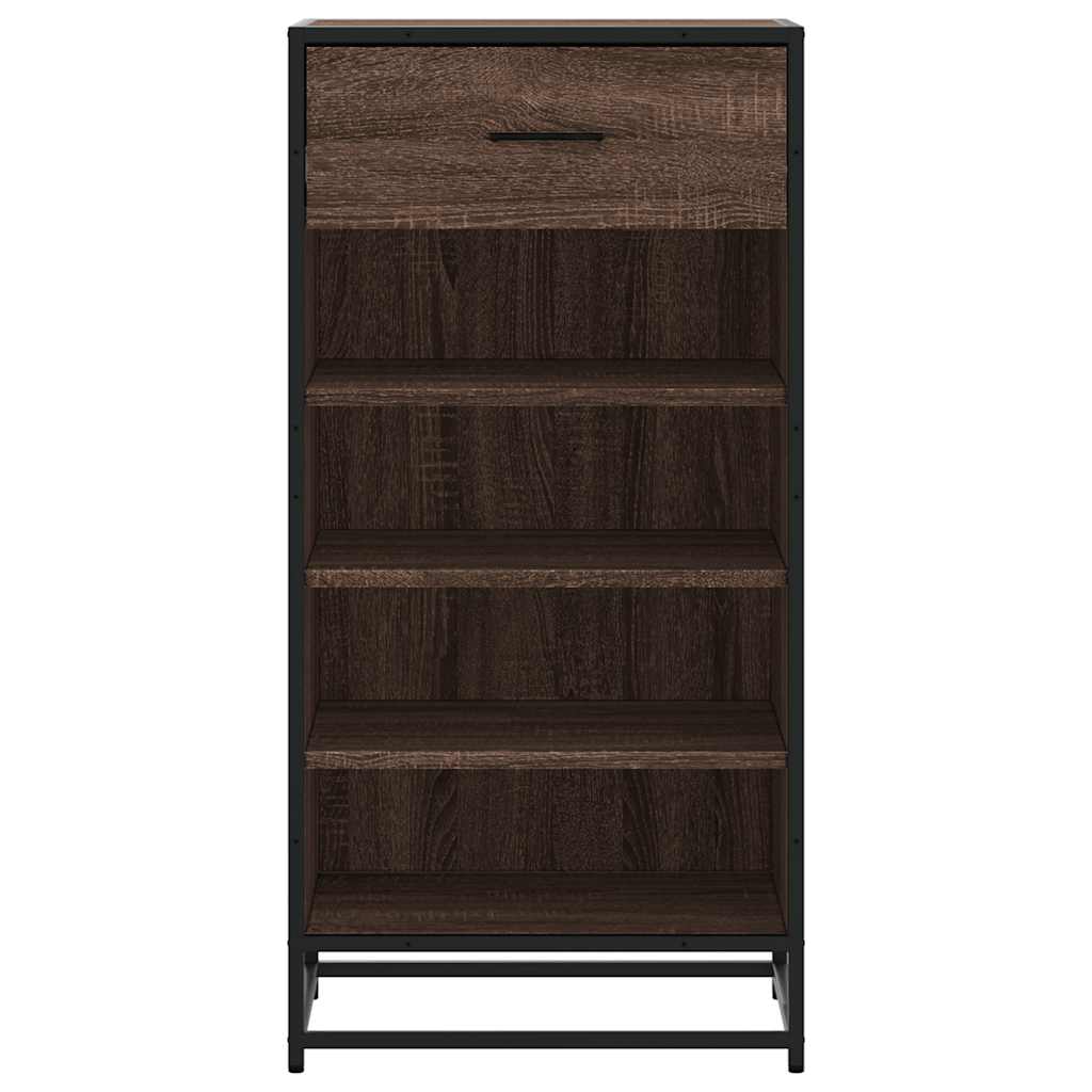 Stalak za cipele boja hrasta 48x38x97,5 cm konstruirano drvo