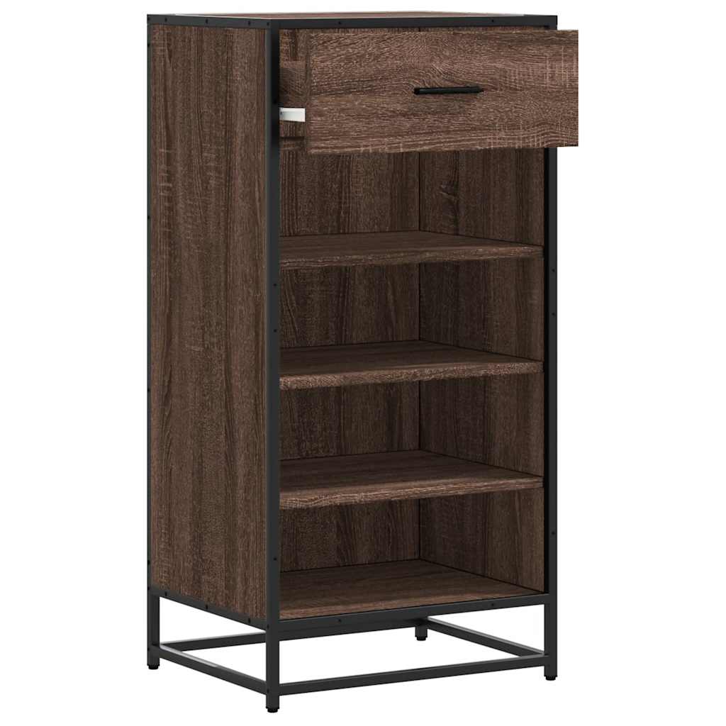 Stalak za cipele boja hrasta 48x38x97,5 cm konstruirano drvo