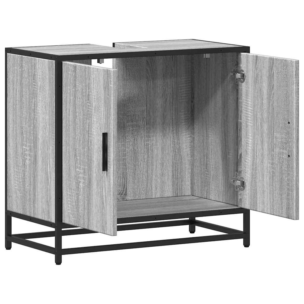 Kupaonski ormarić za umivaonik sivi Sonoma 65x33x60 cm