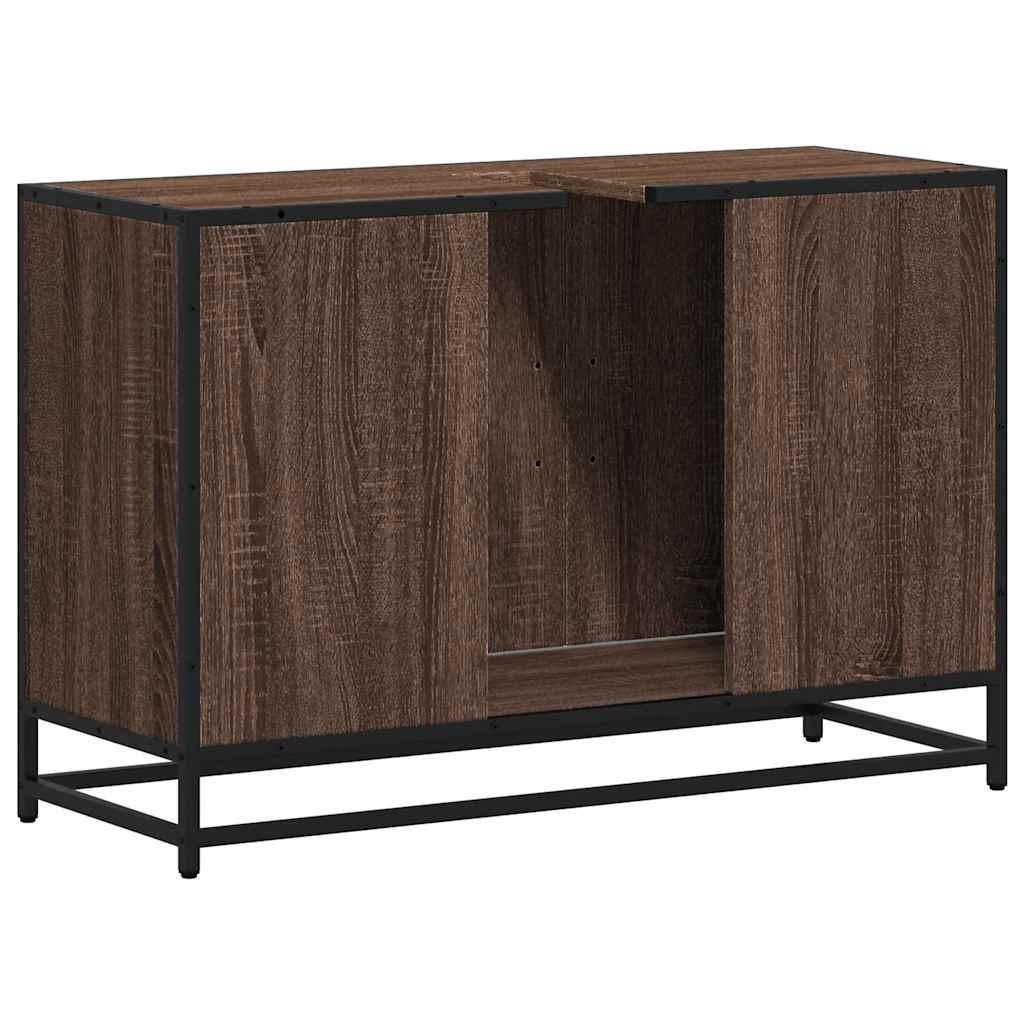 Kupaonski ormarić za umivaonik boja hrasta 90x33x60 cm drveni