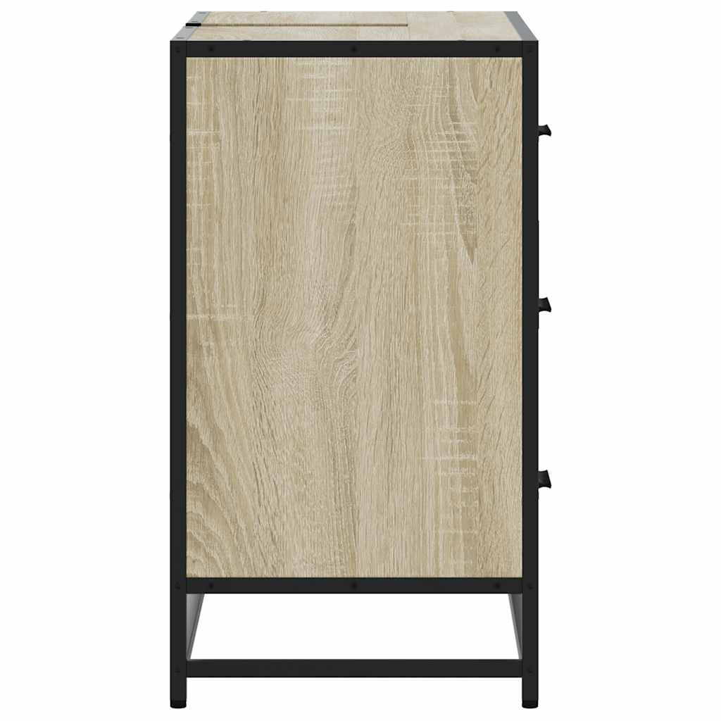 Kupaonski ormarić za umivaonik boja hrasta 80x33x60 cm drveni