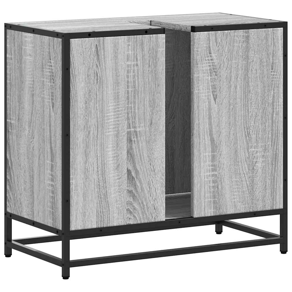 Kupaonski ormarić za umivaonik sivi Sonoma 65x33x60 cm