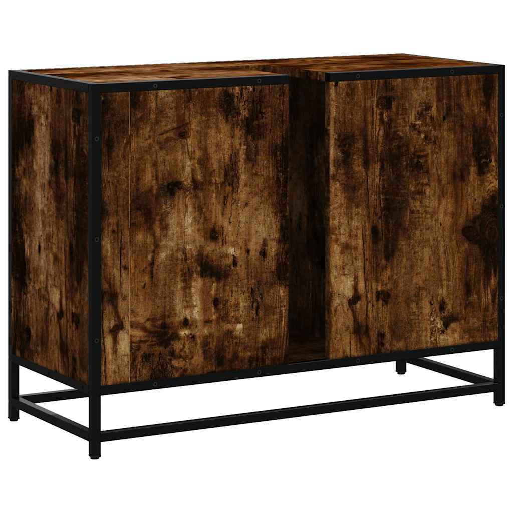 Kupaonski ormarić za umivaonik boja hrasta 80x33x60 cm drveni