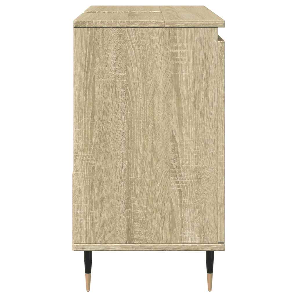 Kupaonski ormarić za umivaonik boja hrasta 65x33x60 cm drveni