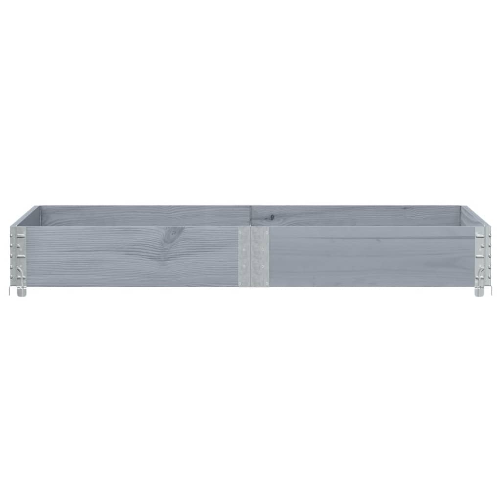 Vrtna sadilica siva 150x50 cm od masivne borovine