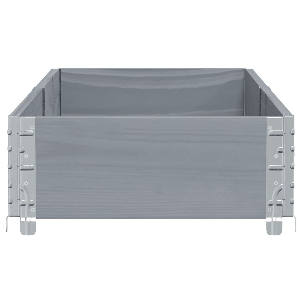 Vrtna sadilica siva 150x50 cm od masivne borovine