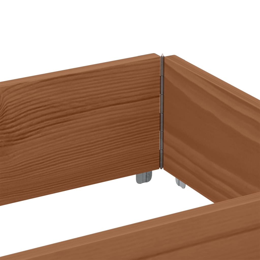 Vrtna sadilica smeđa 150x50 cm od masivne borovine