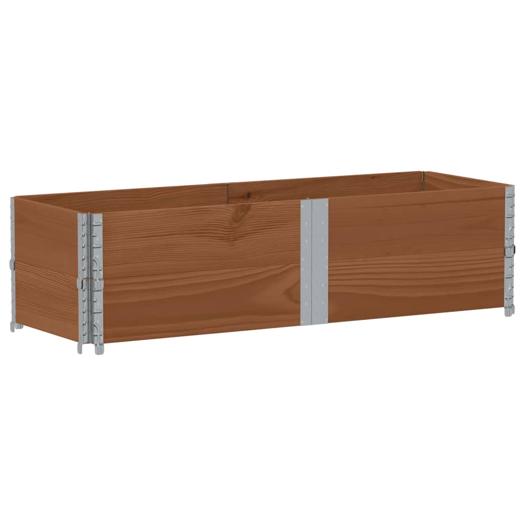 Vrtna sadilica smeđa 150x50 cm od masivne borovine