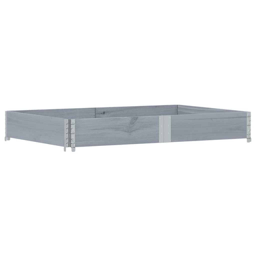 Vrtna sadilica siva 150x100 cm od masivne borovine