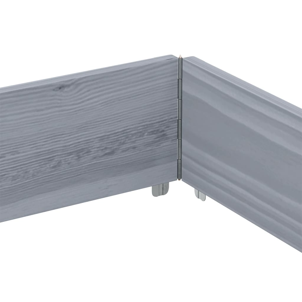 Vrtna sadilica siva 150x100 cm od masivne borovine