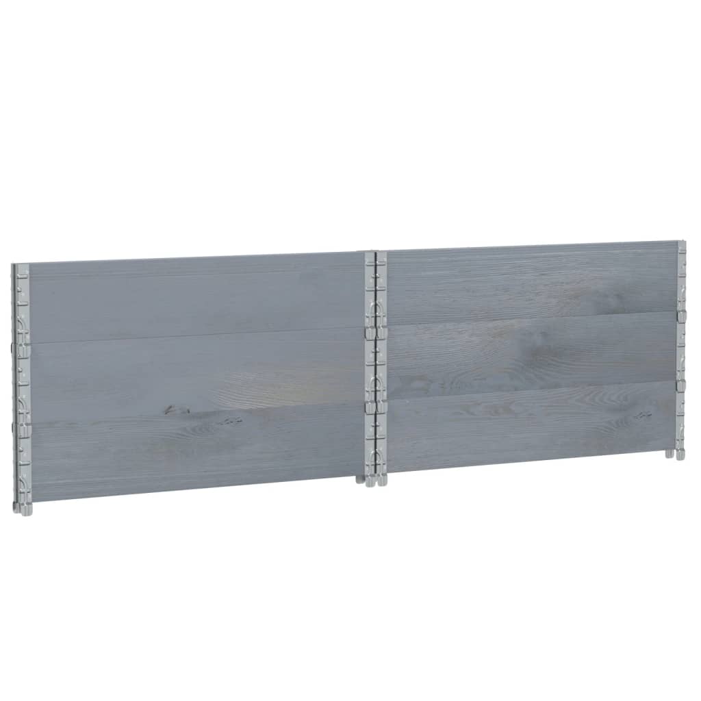 Vrtna sadilica siva 100x100 cm od masivne borovine