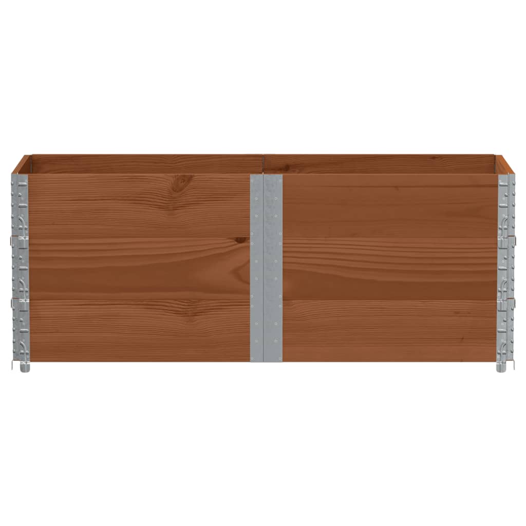Vrtna sadilica smeđa 150x50 cm od masivne borovine