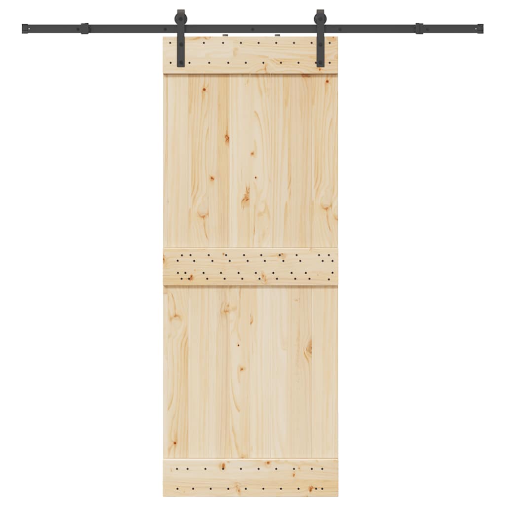 Pribor za klizna vrata 213,5 cm čelični crni
