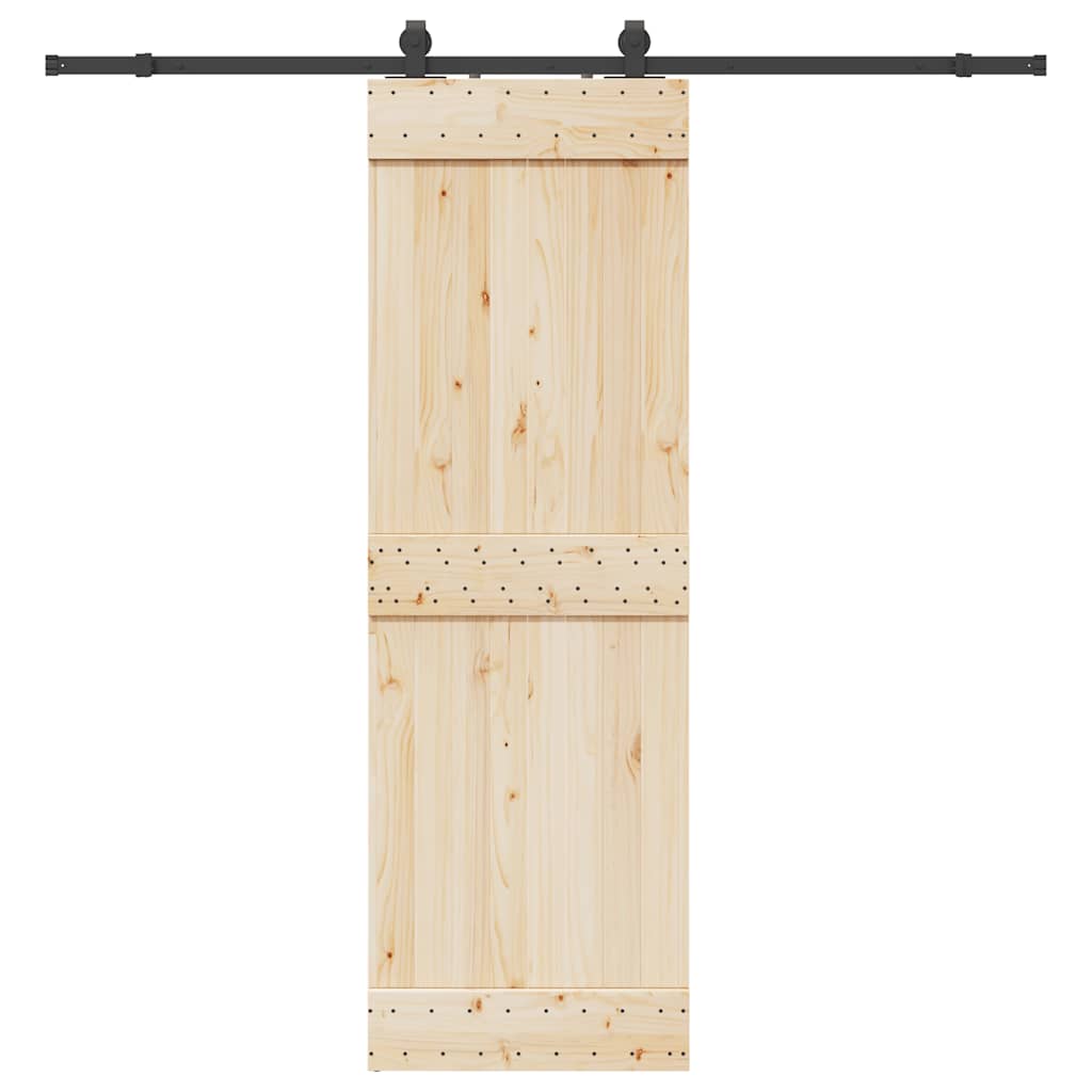 Pribor za klizna vrata 213 cm čelični crni
