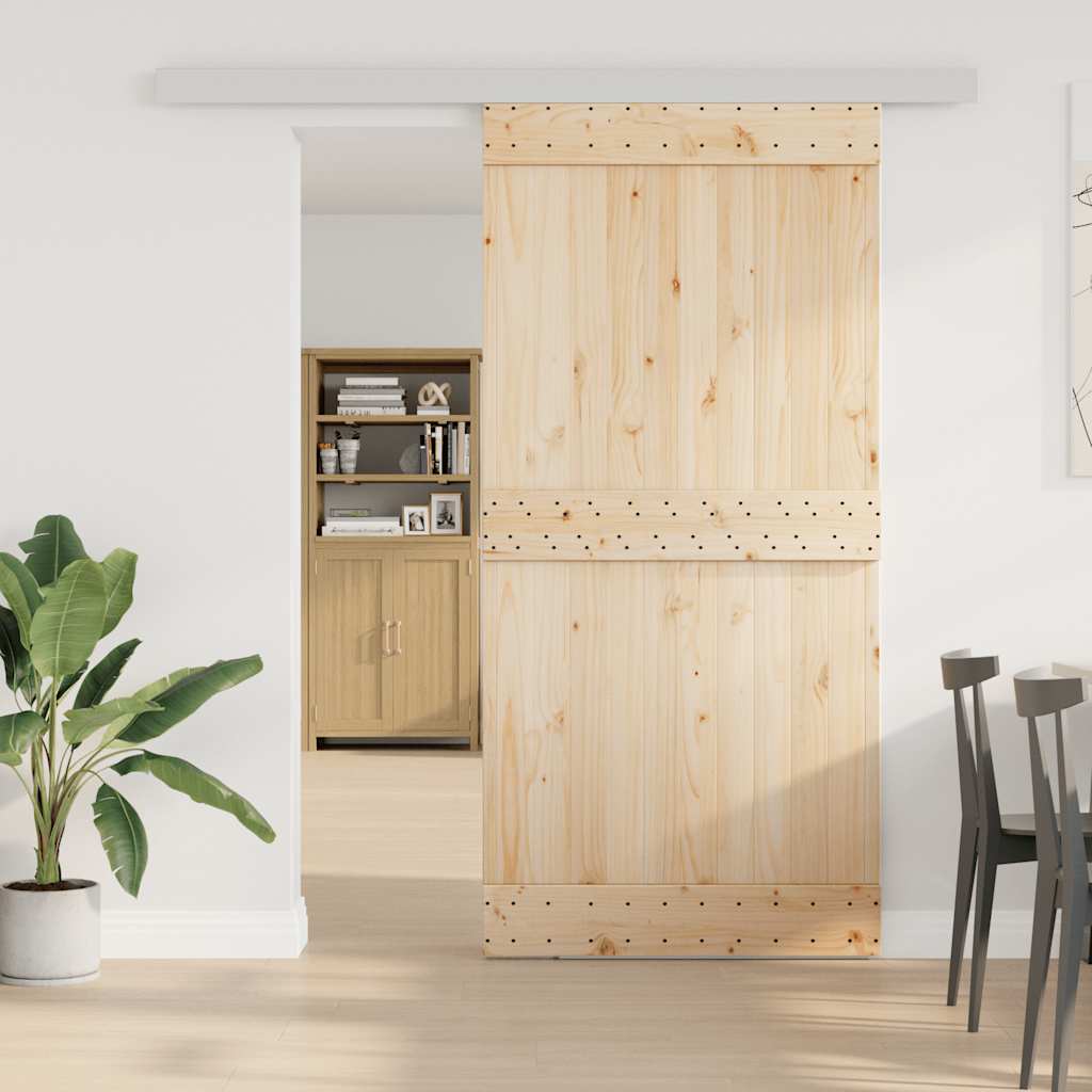 Pribor za klizna vrata 200 cm od aluminijske legure srebrna