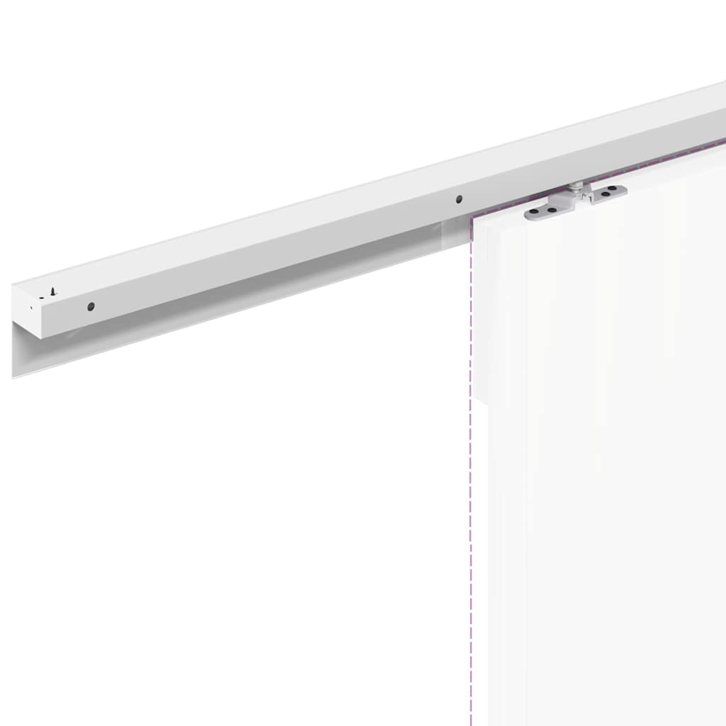 Pribor za klizna vrata 200 cm od aluminijske legure srebrna