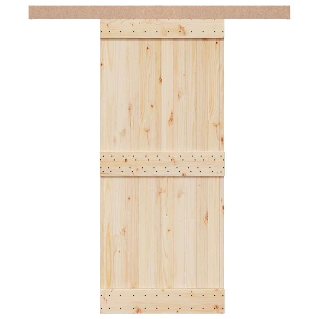 Pribor za klizna vrata 183 cm od aluminijske legure srebrna