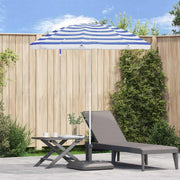 Suncobran Plava i bijela 161 x 161 x 193 cm Poliester
