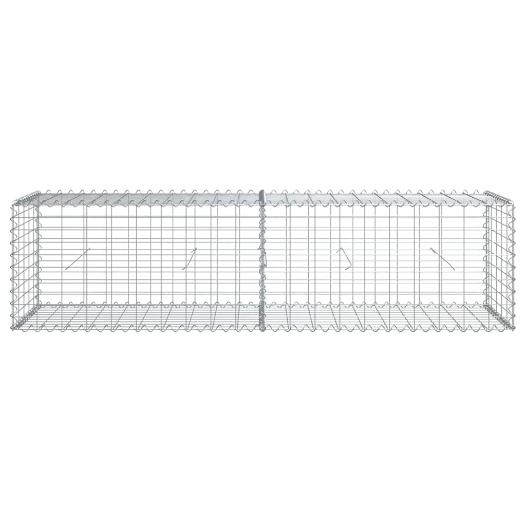 Gabionska košara s poklopcem 200x50x50 cm od pocinčanog željeza