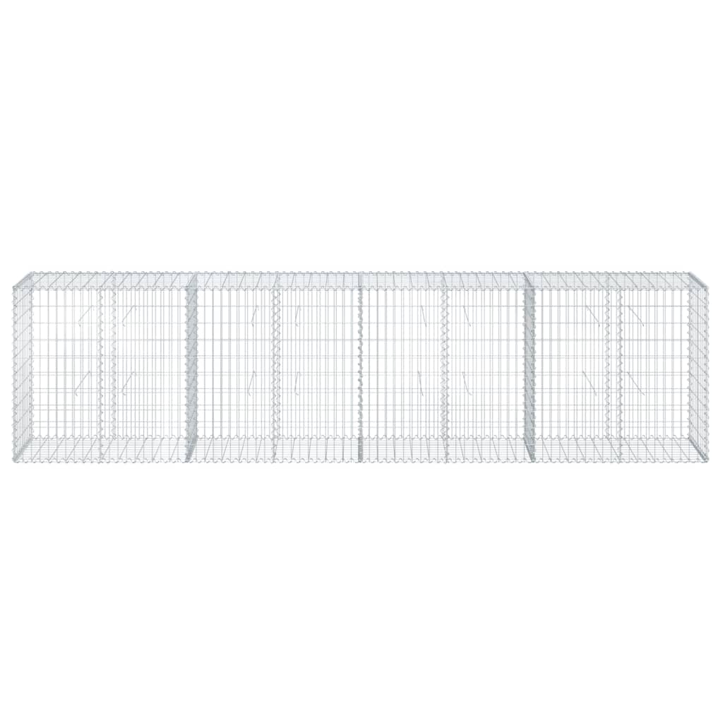 Gabionska košara s poklopcem 400x50x100 cm pocinčano željezo