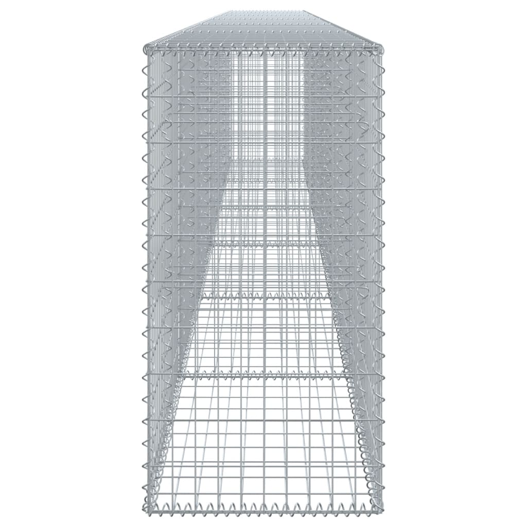 Gabionska košara s poklopcem 600x50x100 cm pocinčano željezo