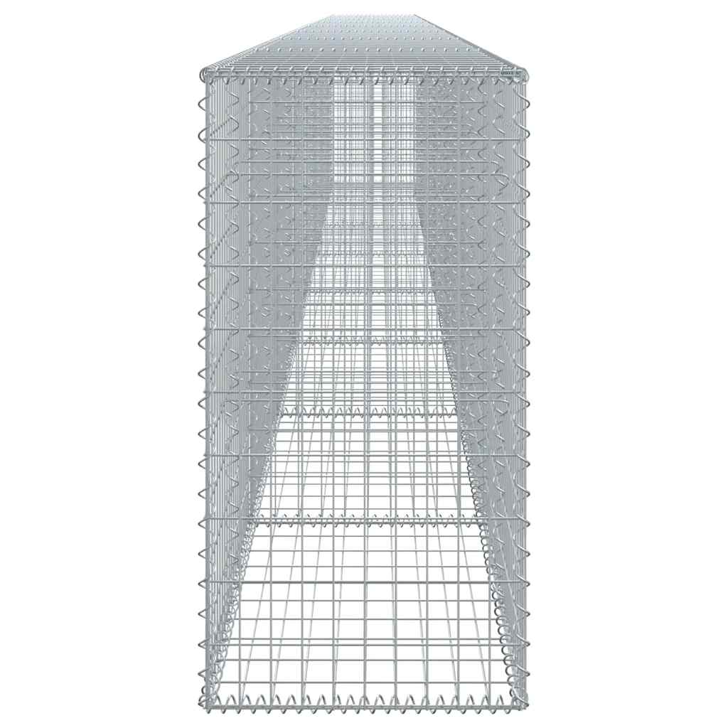 Gabionska košara s poklopcem 800x50x100 cm pocinčano željezo