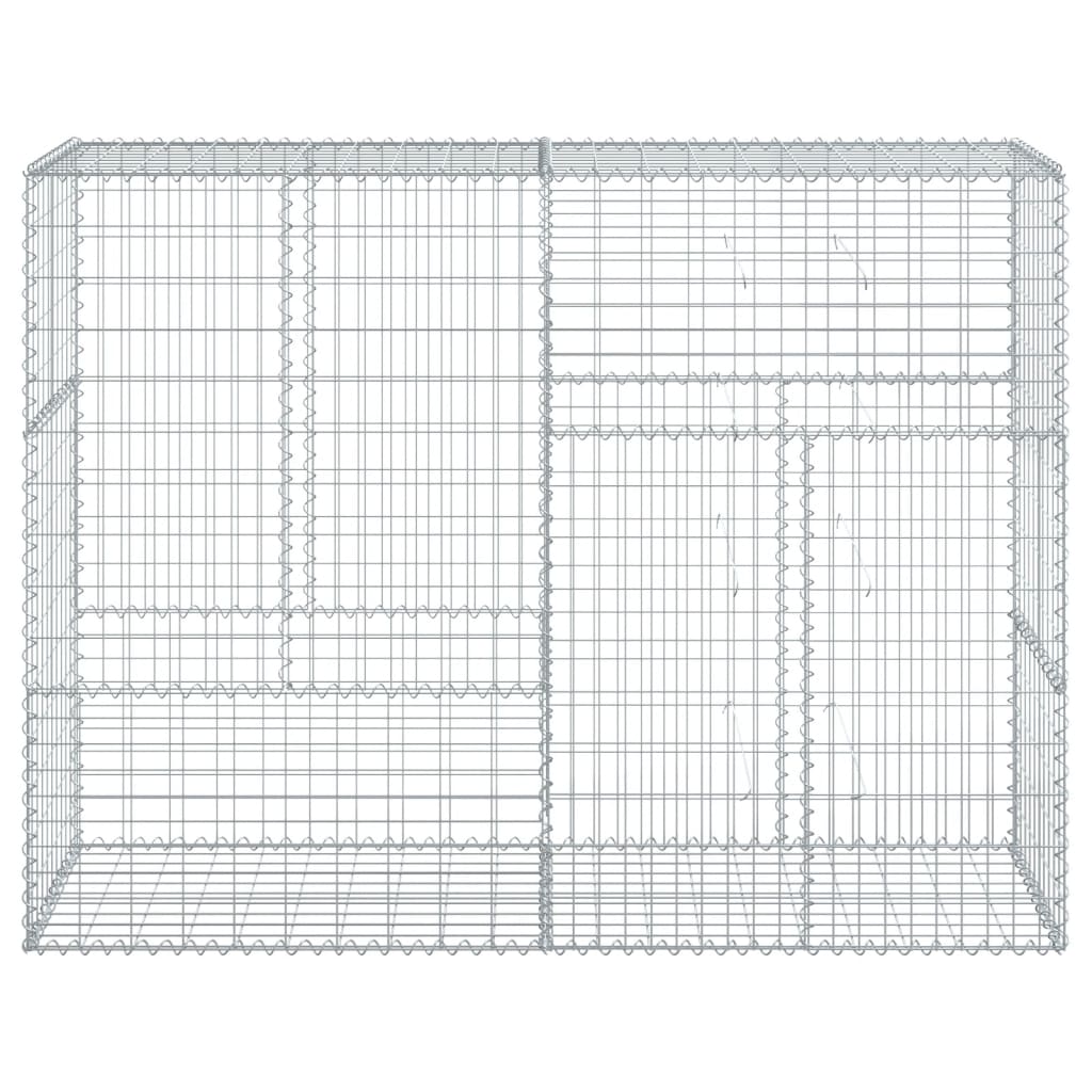 Gabionska košara s poklopcem 200x50x150 cm pocinčano željezo