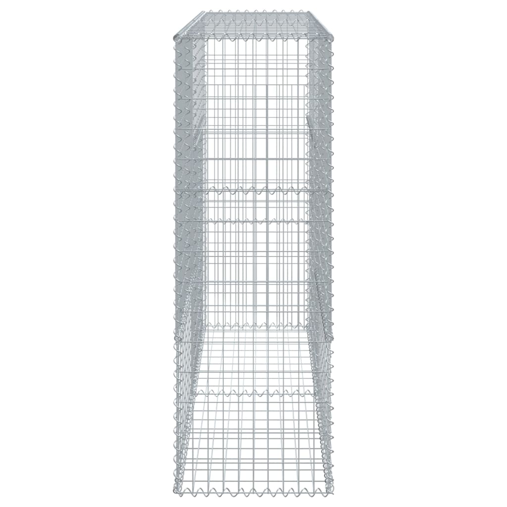 Gabionska košara s poklopcem 200x50x150 cm pocinčano željezo
