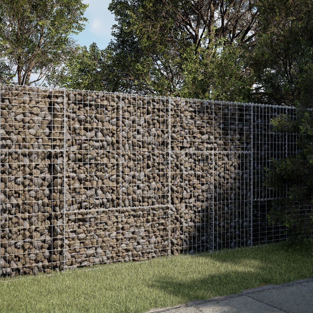 Gabionska košara s poklopcem 200x50x150 cm pocinčano željezo