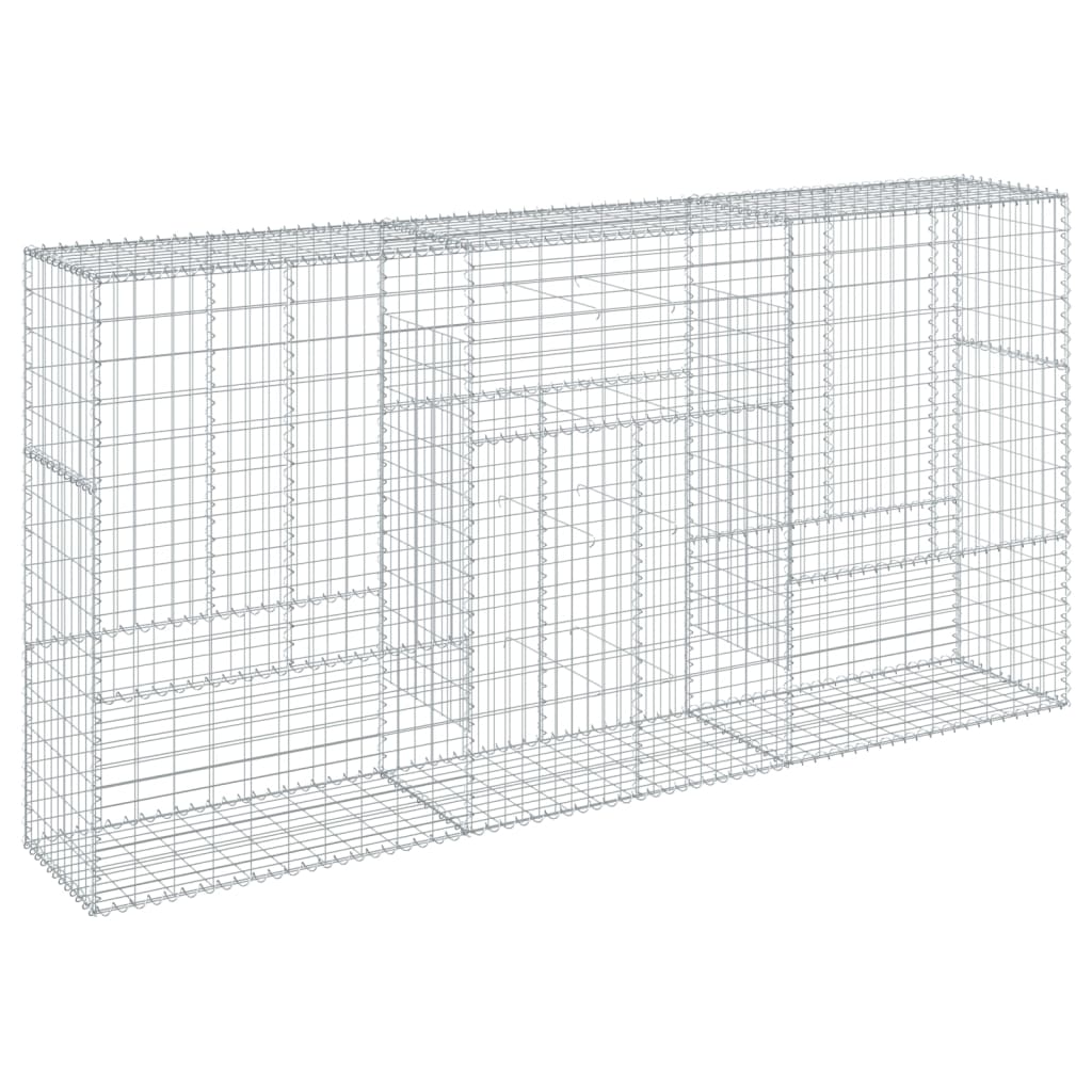 Gabionska košara s poklopcem 300x50x150 cm pocinčano željezo