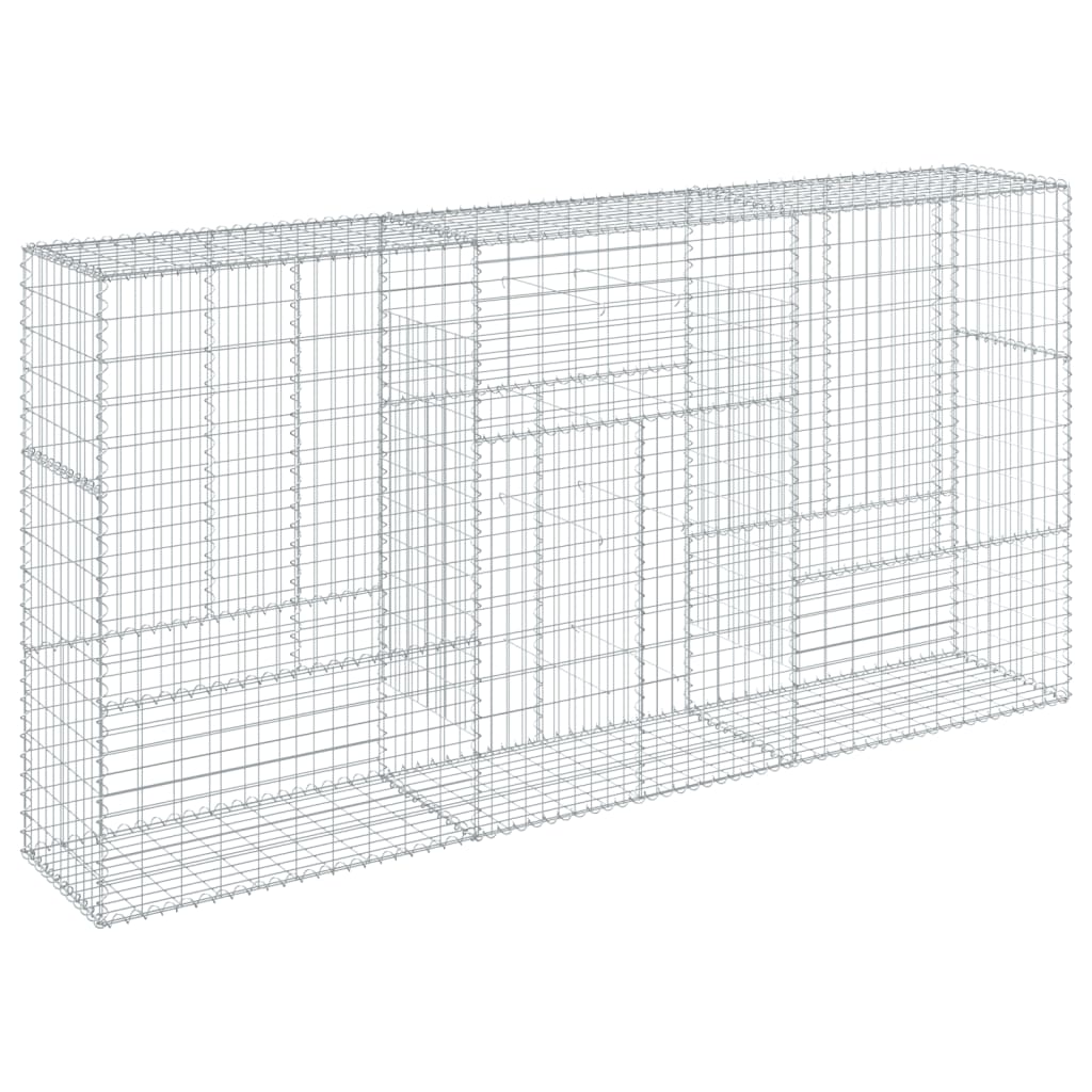 Gabionska košara s poklopcem 300x50x150 cm pocinčano željezo