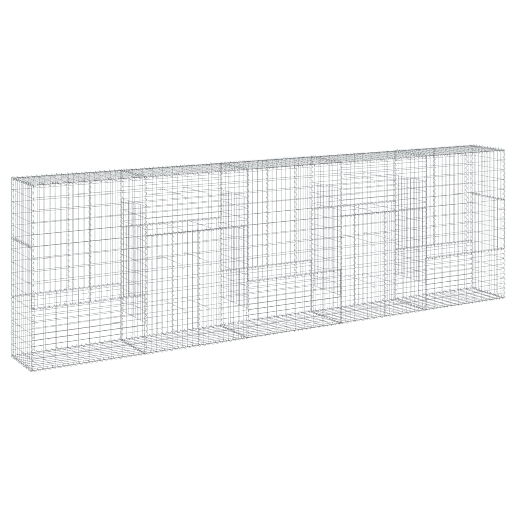 Gabionska košara s poklopcem 500x50x150 cm pocinčano željezo