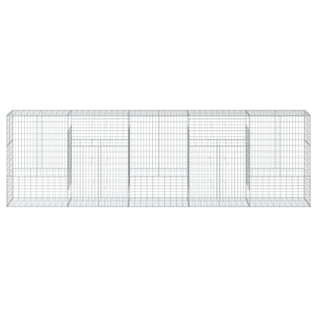 Gabionska košara s poklopcem 500x50x150 cm pocinčano željezo
