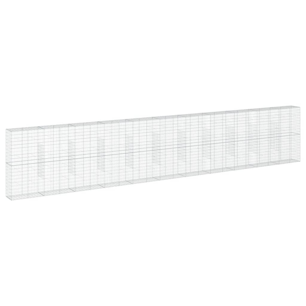 Gabionska košara s poklopcem 1100x50x200 cm pocinčano željezo