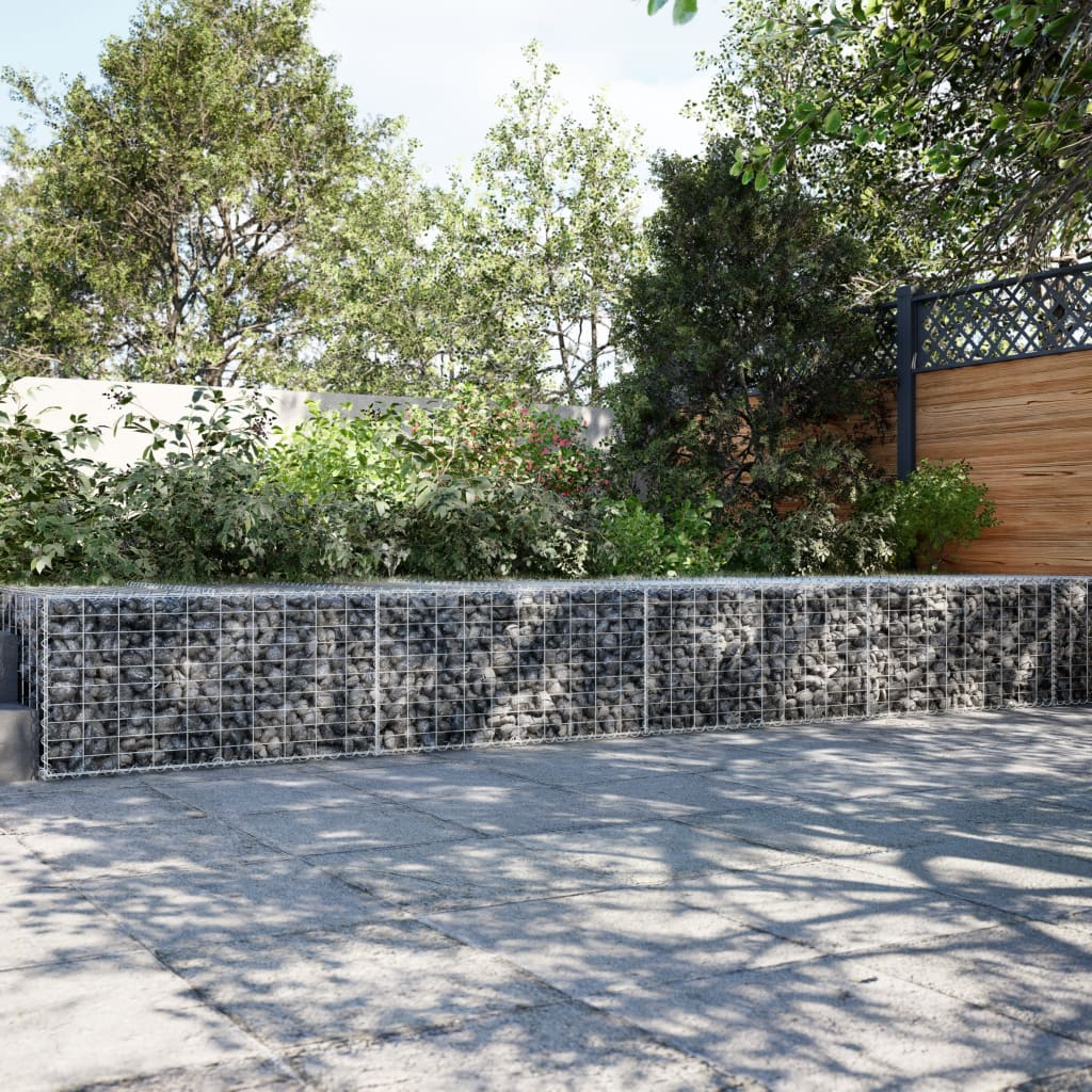 Gabionska košara s poklopcem 400x100x50 cm pocinčano željezo