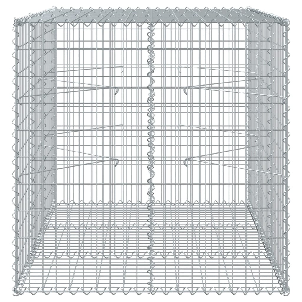 Gabionska košara s poklopcem 150x100x100 cm pocinčano željezo