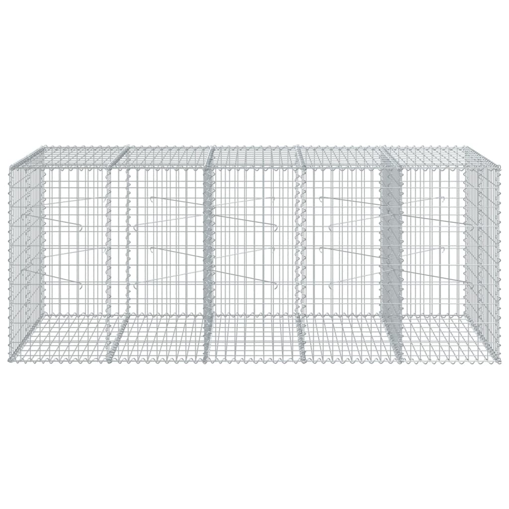 Gabionska košara s poklopcem 250x100x100 cm pocinčano željezo